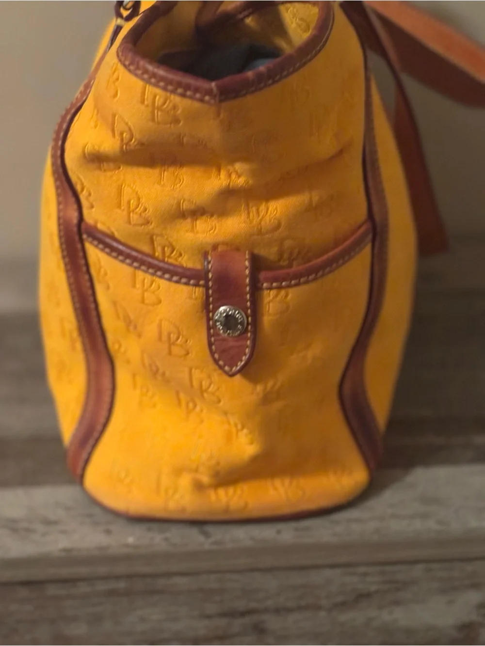 DOONEY & BOURKE MONOGRAM CANVAS KRISTEN TOTE